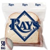 Spectrum 5815-10014 MLB Plastic Tampa Bay Rays Sandwich Press to Close Bag (Pack of 50)