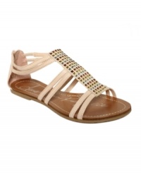 Zip right along in the Rosie sandals from American Rag. A woven pattern along the top, snazzy straps on the sides, and a zipper in the back keep you secure as you get to your destination.