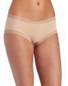 On Gossamer Women's Cabana Cotton Boyshort,Champagne,Medium