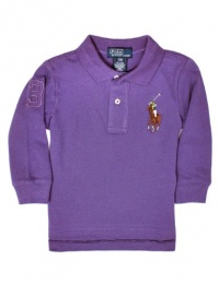 Ralph Lauren Baby Boy's Multicolor Big Pony Polo (24 Month, Juneberry Purple)