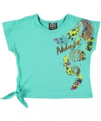 Akademiks Plumage Top (Sizes 4 - 6X) - teal, 4