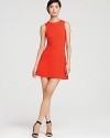 Mod meets girly in this chic Tibi dress, cut with a flared skirt. Team with statement heels for cocktail hour cool.