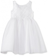 Sweet Heart Rose Girls 2-6X Sequin Special Occasion Dress, White, 6X