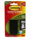 Command Medium Picture Hanging Strips, Black, 4-Strip