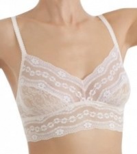 B.tempt'd By Wacoal Women's Lace Kiss Bralette, Mother Of Pearl, Large