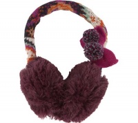 Muk Luks Girls Boho Fur Earmuffs - One Size Fits Most