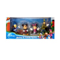 Beverly Hills Teddy Bear Company Disney Mickey and Friends Toy Figure Playset, 4-Piece