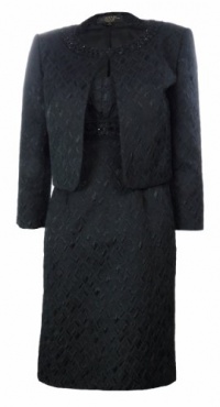 Tahari Arthur S. Levine Luxe Charles Jacket Dress Black