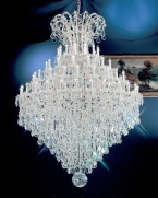 Classic Lighting 8187 CH SC Swarovski Spectra Crystal Maria Thersea 88 Crystal Traditional Chandelier from the Maria Thersea Collection 8187-CH