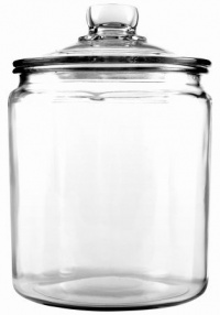 Anchor Hocking Half-Gallon Heritage Hill Glass Jar w/Cover