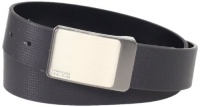 Kenneth Cole REACTION Men's Reversible Cut Edge Belt With Embossed Line Detail