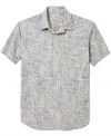 Bring a chilled-out pattern to your weekend wardrobe with this popover shirt from Lucky Brand Jeans.