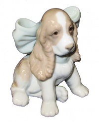 Nao Puppy Present Porcelain Figurine