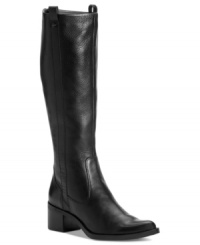 Classic style never goes out of style. One look at Calvin Klein's Haydee tall boots and you'll see why.