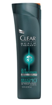 CLEAR MEN SCALP THERAPY 2 in 1 AntiDandruff Shampoo and Conditioner, Dry Scalp Hydration, 12.9oz