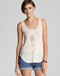 Patterson J. Kincaid collaborates with Disney to create this whimsical tank, a playful addition to your summer line-up.