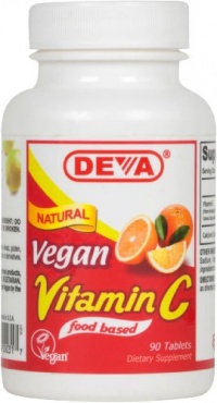 Deva Vegan Vitamins All Natural Vitamin C, 90 Tablets