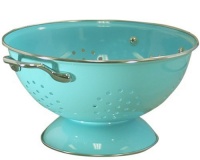 Calypso Basics 3 Quart powder coated  Colander, Turquoise