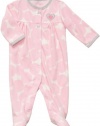 Carter's Newborn Girls Microfleece Dots & Heart Sleep & Play