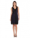 CATHERINE CATHERINE MALANDRINO Women's Keira Jersey Dress, Black/Violet, Small