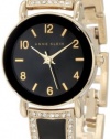 Anne Klein Women's AK/1028BKGB Swarovski Crystal Accented Watch