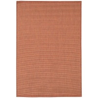 Couristan Recife Saddle Stitch Indoor/Outdoor Area Rug - Terra Cotta/Natural, 7.6 x 10.9 ft.