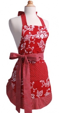 Flirty Aprons Women's Original Apron, Sassy Red