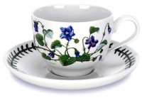 Portmeirion Botanic Garden Tea Cup and Saucer, Set of 6