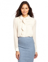 Jones New York Women's Petite Twist Front Blouse