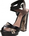 Vince Camuto Women's VC-Pamir Platform Sandal,Black Combo,10 M US