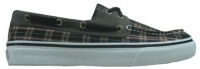 Sperry Top-Sider Men's Bahama 2-Eye Boat Shoe,Black Plaid,11.5 M US