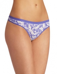 Calvin Klein Women's Infinity Flex Thong, Mandy Floral, One Size