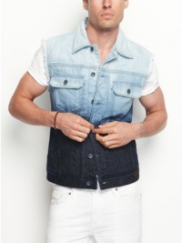 GUESS Dip-Dyed Denim Vest