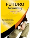 Futuro Restoring Dress Socks for Men, Brown, Large, Firm (20-30 mm/Hg)