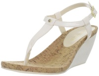 Lauren Ralph Lauren Women's Rosalia Thong Sandal,Chick Cream Soft Patent,8 M US