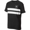 Hurley - Boys Block Party T-Shirt, Size: Large, Color: Heather Black W/White Stripe