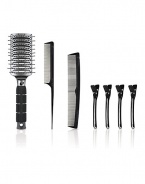 The professionally recommended tool kit for shaping smooth styles includes:Hair detangling vent brush Sectioning comb with pointy tip to make parting hair easy All purpose comb to use alongside the iron to distribute Four sectioning clips hair evenly through plates  DUE TO HIGH DEMAND, A CUSTOMER MAY ORDER NO MORE THAN 6 UNITS OF THIS ITEM EVERY THIRTY DAYS. 