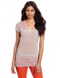 Calvin Klein Jeans Women's Short Sleeve Tie Dye Stripe Knit Tee