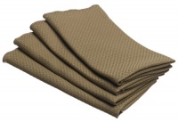 Bardwil Cobblestone 17-inch By 17-inch Set of 4 Napkins, Barley