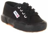 Superga Toddler J Classic Sneaker,Black,28 EU (11 M US Little Kid)