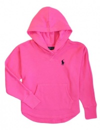 PRL Toddler Girl's Long-Sleeved Hooded Pullover, Pink, 2/2T