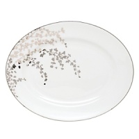 An instant classic from kate spade new york, the Gardner Street Platinum dinnerware collection is the definition of contemporary elegance. Delicate platinum branches with dainty leaves sweep over the sides of this dinnerware, bringing an elegant feel to your table.