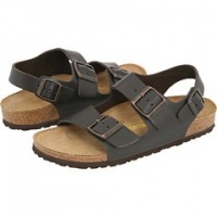 Birkenstock Milano Leather Sandals - Hunter Brown 44 M EU