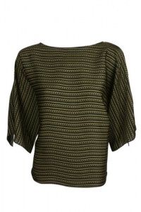 MICHAEL Michael Kors Womens Silky Chain Link Top