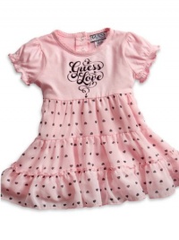 GUESS Kids Girls Dress with Bloomers (12 - 24m), LIGHT PINK (12M)