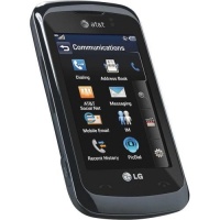 LG Encore GT550 Unlocked GSM Phone with Touchscreen, 3.15MP Camera, Bluetooth and microSD Slot - Black