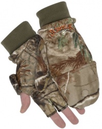 Men's Hunting: Scent-Lok Timberfleece 360 Pop-Top Gloves - Champagne (L)