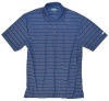 Izod Golf Men's Blue Striped Polo Shirt Small