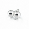 Bling Jewelry Sterling Silver Bead Ball Stud Earrings 7mm