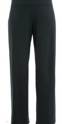 Eileen Fisher Charcoal Washable Stretch Crepe Straight Leg Pant X-Large